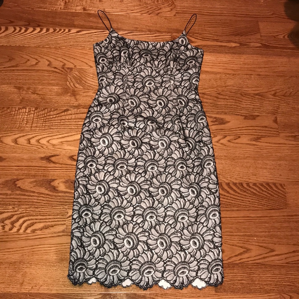 Spaghetti strap midi dress With beading